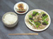 鶏肉ブロッコリー葱ソテー／湯豆腐