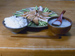 茹で鶏ときゅうりの胡麻酢醤油和え／菜の花ミルクスープ BORDER=0